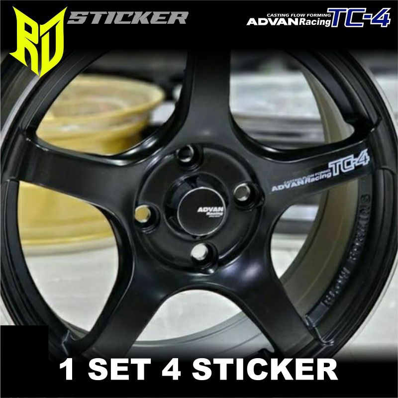 สติ๊กเกอร์ขอบรถยนต์. สติ๊กเกอร์ขอบ advan tc4
