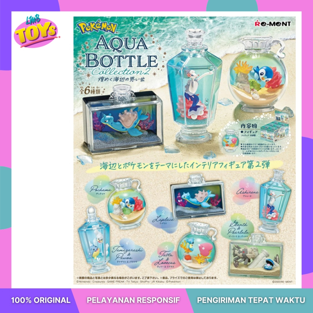 Pokemon Aqua Bottle Collection 2 - 100% ORI