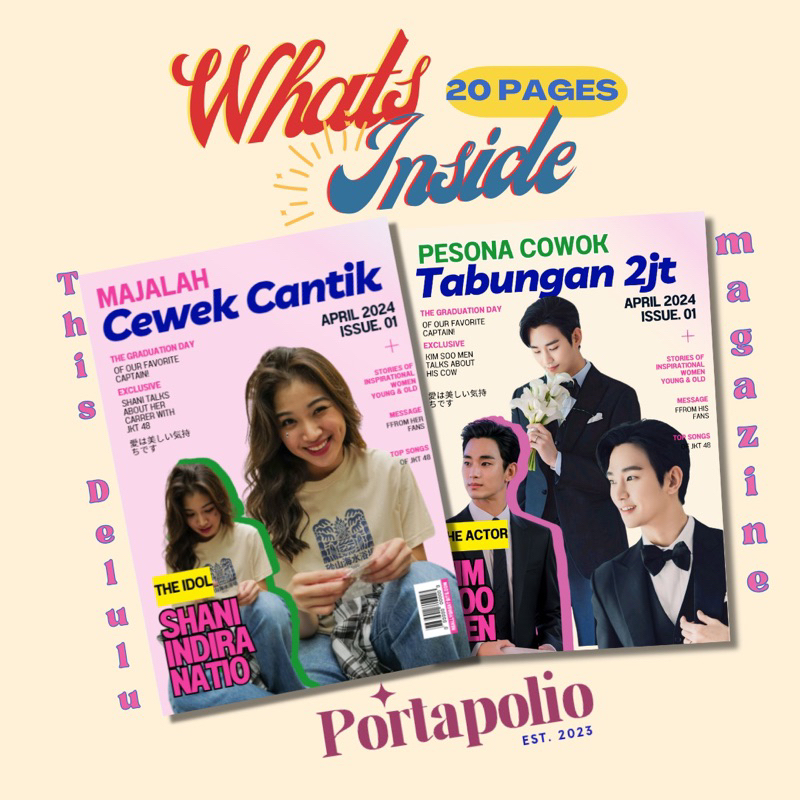 MAGAZINE แบบกําหนดเองโดย PORTAPOLIO UNIQUE GIFT - DELU TEMPLANTE (ของแท้ 100%)