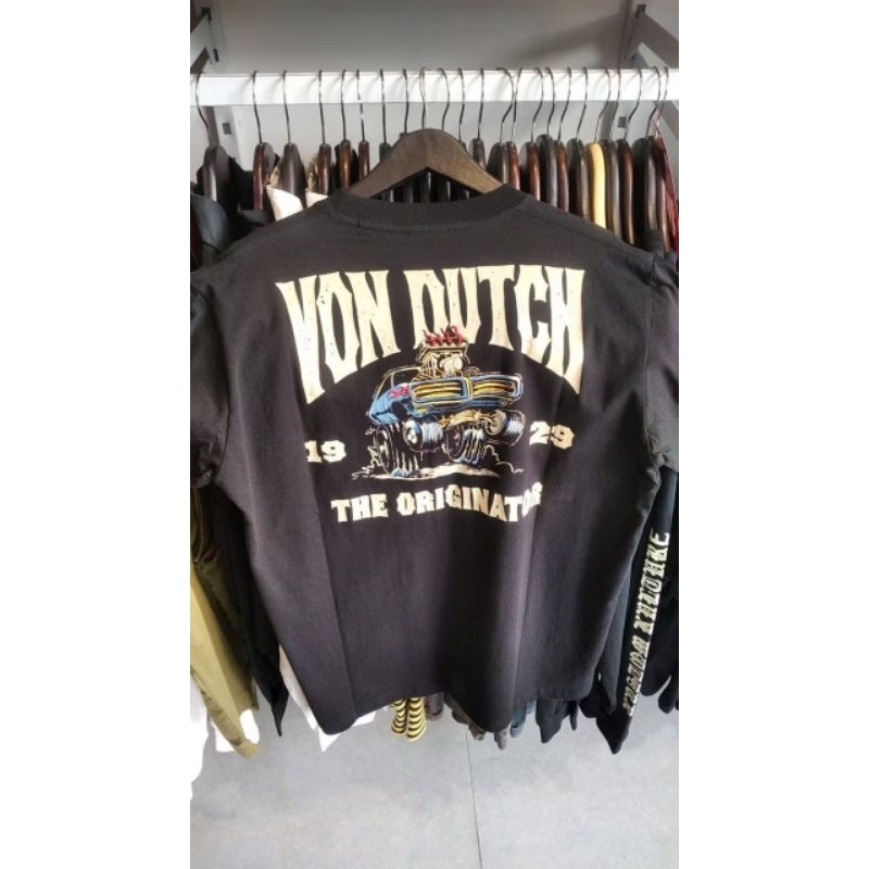 Von DUTCH 1151 เสื้อยืดสีดํา