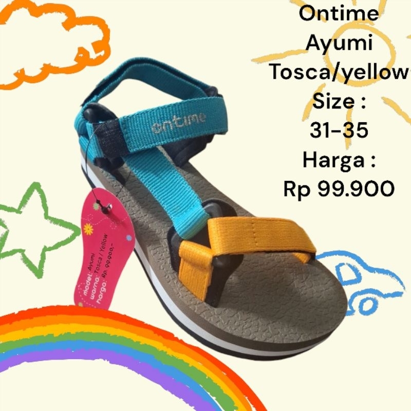 Ayumi ontime Sandals, รองเท้าแตะภูเขาของเด็กผู้หญิงวัยรุ่น, ทนทาน, คุณภาพแข็งแรง, Andoo ดั้งเดิม