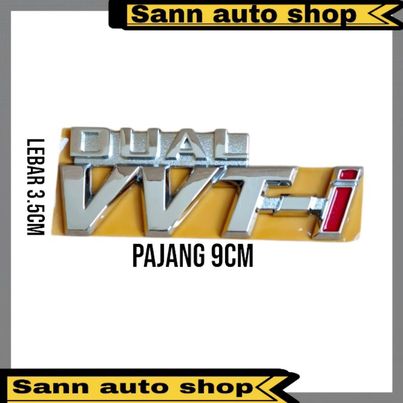 โลโก้สัญลักษณ์ DUAl VVT-I ขนาดใหญ่ดั้งเดิม / โลโก้สัญลักษณ์ DUAL VVT-I ดั้งเดิม