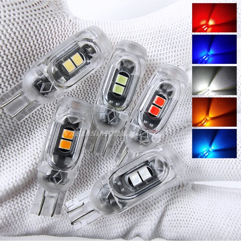 [VRM] LED T10 โปรเจคเตอร์ 5 LED 3030 SMD ไฟเบรคไฟเลี้ยวเมือง DC12V