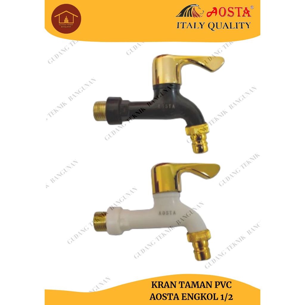 ก๊อกน้ําสวน ก๊อกน้ํา PVC gg ข้อเหวี่ยง AOSTA 1/2" / ก๊อกน้ํา PVC gg Crank / ก๊อกน้ําสวน