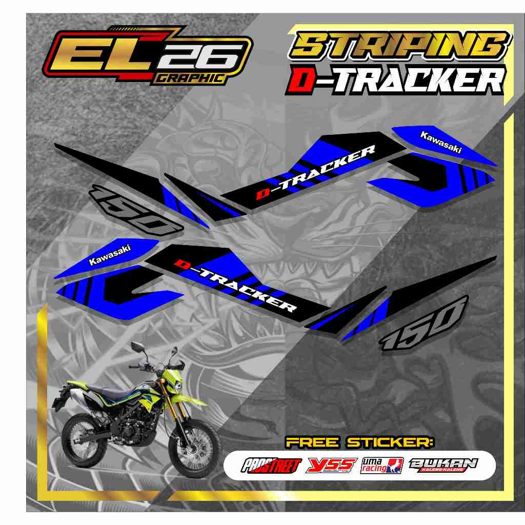 สติ๊กเกอร์ 684 STRIPING KAWASAKI D TRACKER - สติ๊กเกอร์ DTRACKER RECING MOTIF