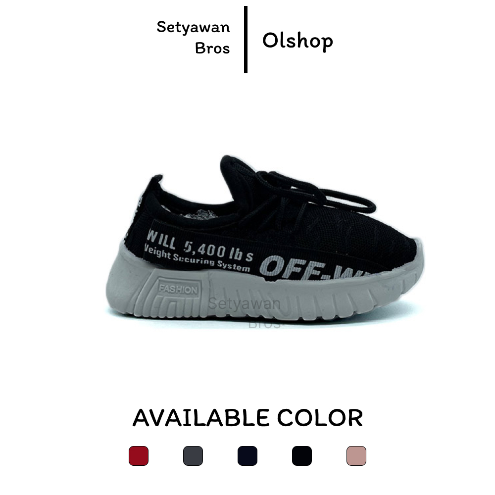 รองเท้าเด็กนําเข้า OFF WHITE รุ่น OFF-WHITE รองเท้าผ้าใบใส่สบาย