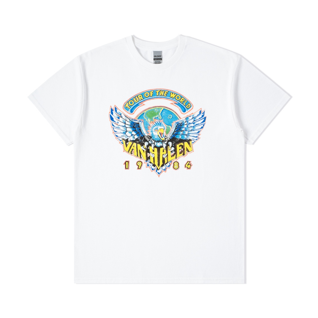 [HOT] Van Halen - เสื้อยืด Tour Of The World 84