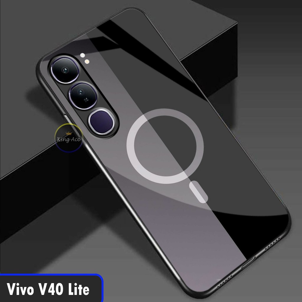 Softcase Glass Glitter สําหรับ Vivo V40 Lite - ปลอก Hp Vivo V40 Lite - เคสป้องกัน Hp Vivo V40 Lite-K