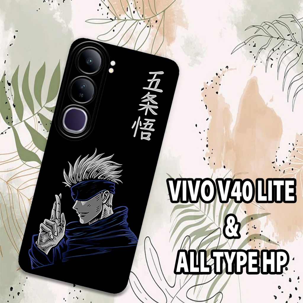CC7/ ยางยืดหยุ่น softcase สําหรับ Vivo V40 Lite 2024/ Jujutsu Kaisen Gojo อะนิเมะตัวอักษร Motif/ล่าส