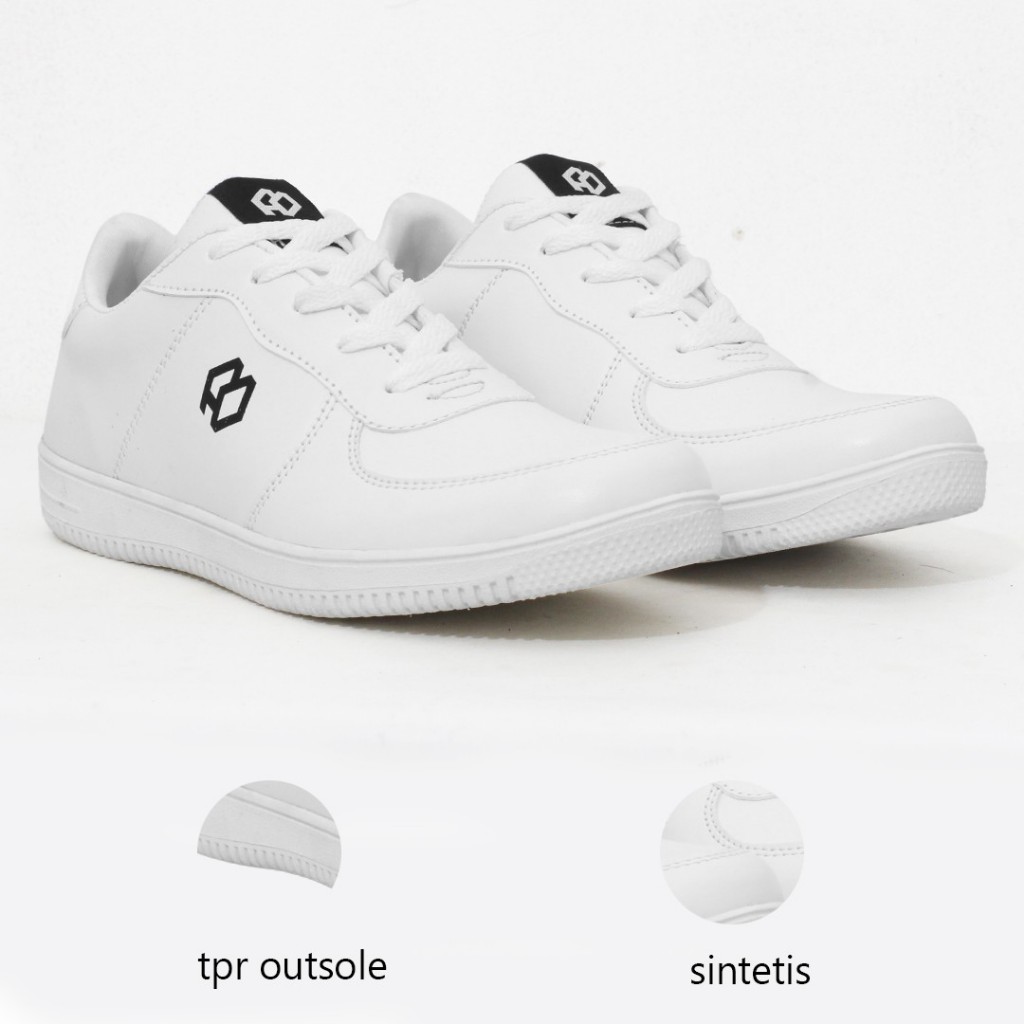 Hertz - รองเท้าผ้าใบผู้ชาย H 3984 Hertz Brand รองเท้าผ้าใบเดินทํางานวิทยาลัยคุณภาพอินเทรนด์ - สีขาว