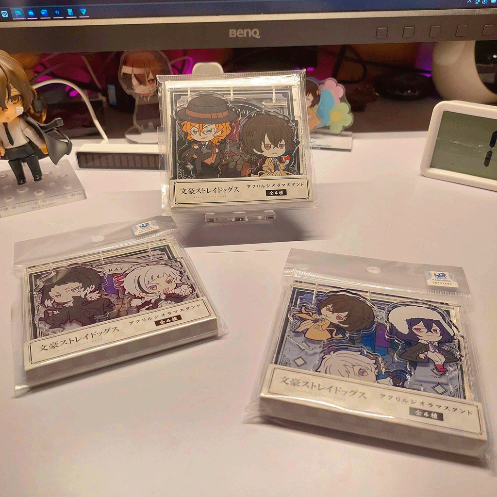[ OFFICIAL - RARE ITEM - NEW & SEALED] BSD Bungo Stray Dogs Diorama Acrylic Stand - Dazai & Chuuya, 
