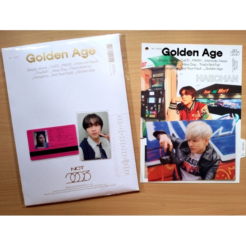 NCT 2023 ALBUM GOLDEN AGE COLLECTING HAECHAN SET