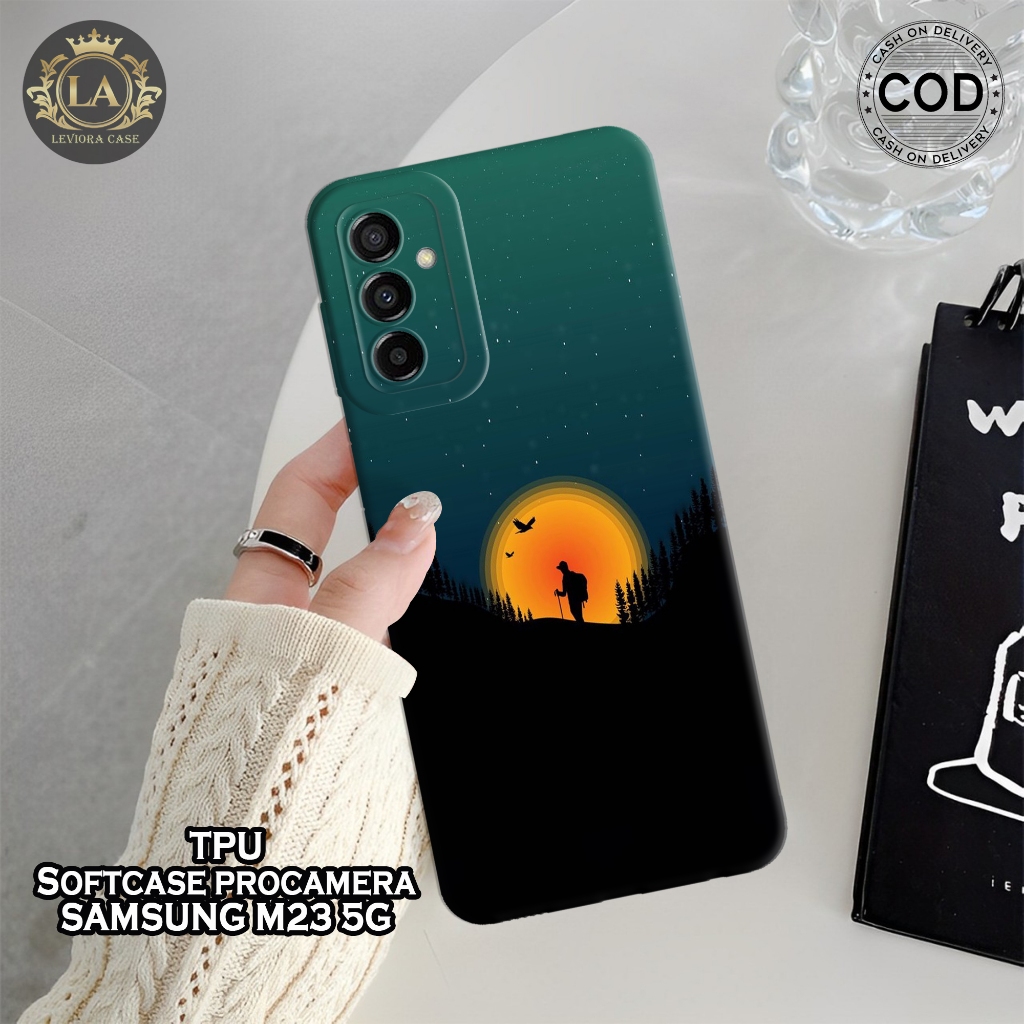 HP เคส Samsung M23 5G รุ่นล่าสุด - เคส Leviora - เคส Moon Fashion - Samsung M23 5G Softcase - เคสกล้
