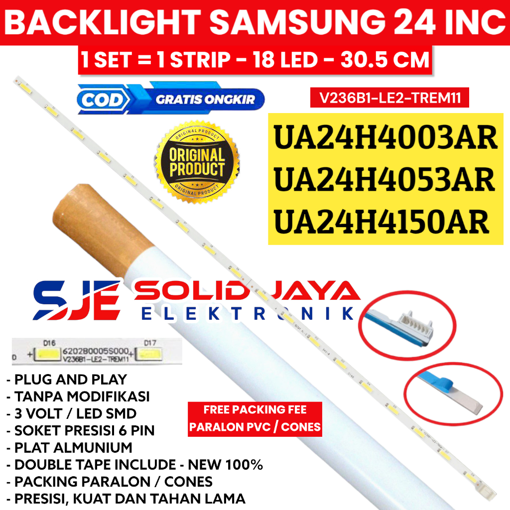 SAMSUNG 24 INC LED TV BACKLIGHT UA 24H4003 24H4053 24H4150 UA24H4003 UA24H4053 UA24H4150 24H4150LED2