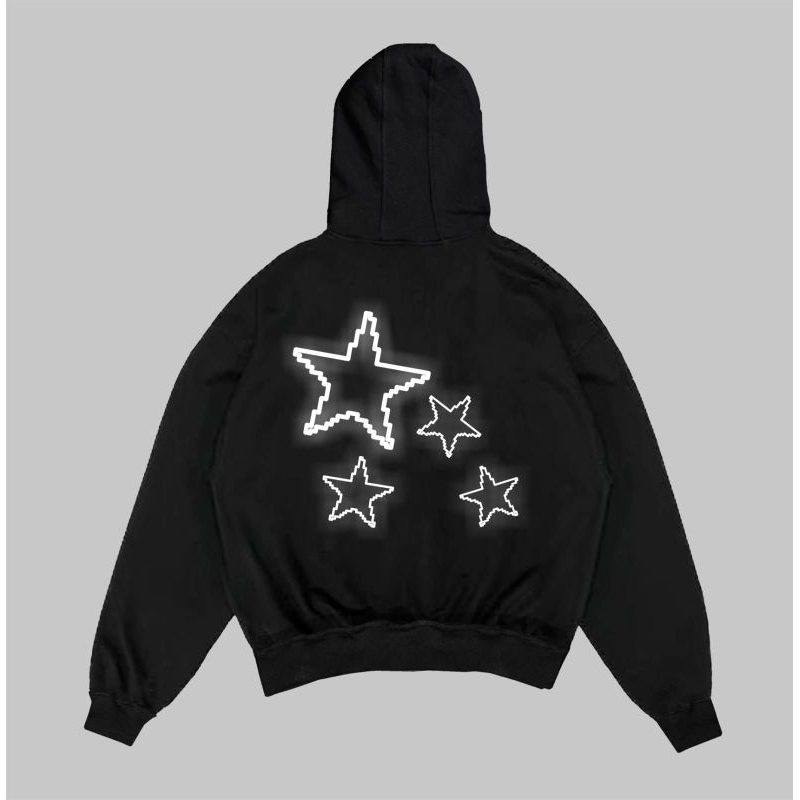 FAILOFFICIAL HOODIE BOXY - STARLINE LIGHT UP REFLECTIVE STARBOY