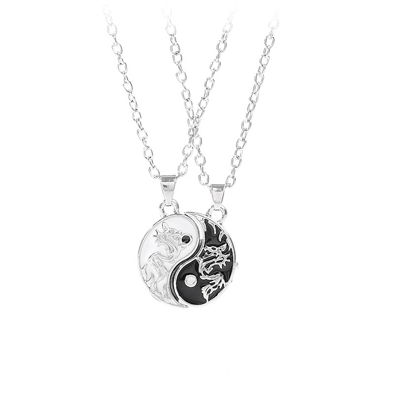 YIN YANG DRAGON COUPLE NECKLACE