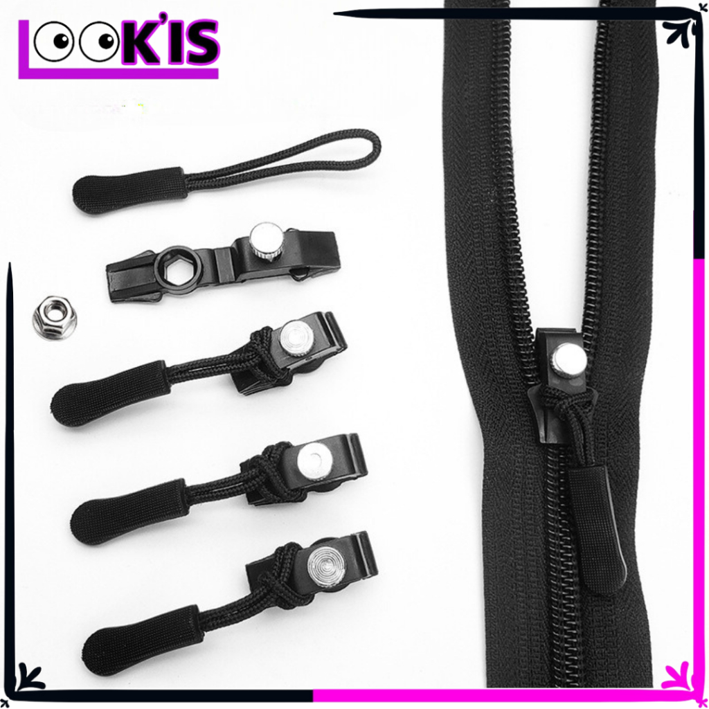 LOOKS ที่ถอดออกได้ซิป PULLER เปลี่ยนซิป PULLER universal Zipper Puller เปลี่ยนซิป Puller เหมาะสําหรั