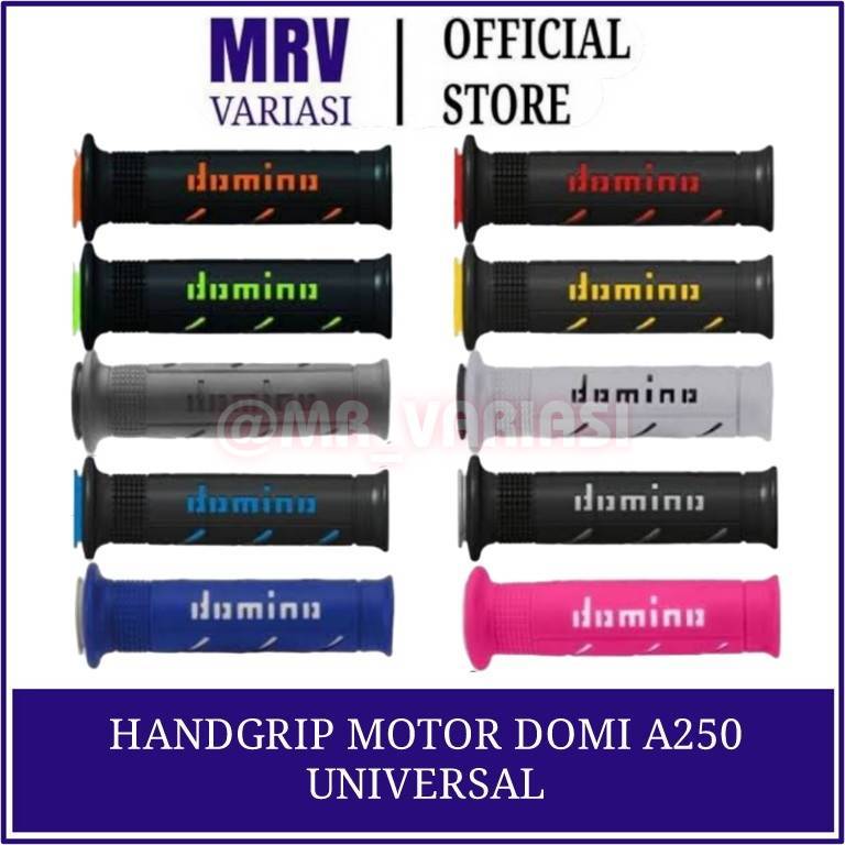 ปลอกแฮนด์ Domino Handrip Domin0 ปลอกแฮนด์ยางนุ่ม Domin0 ด้ามจับยางแก๊สรถจักรยานยนต์สากลสําหรับรถจักรยานยนต์ทั้งหมด