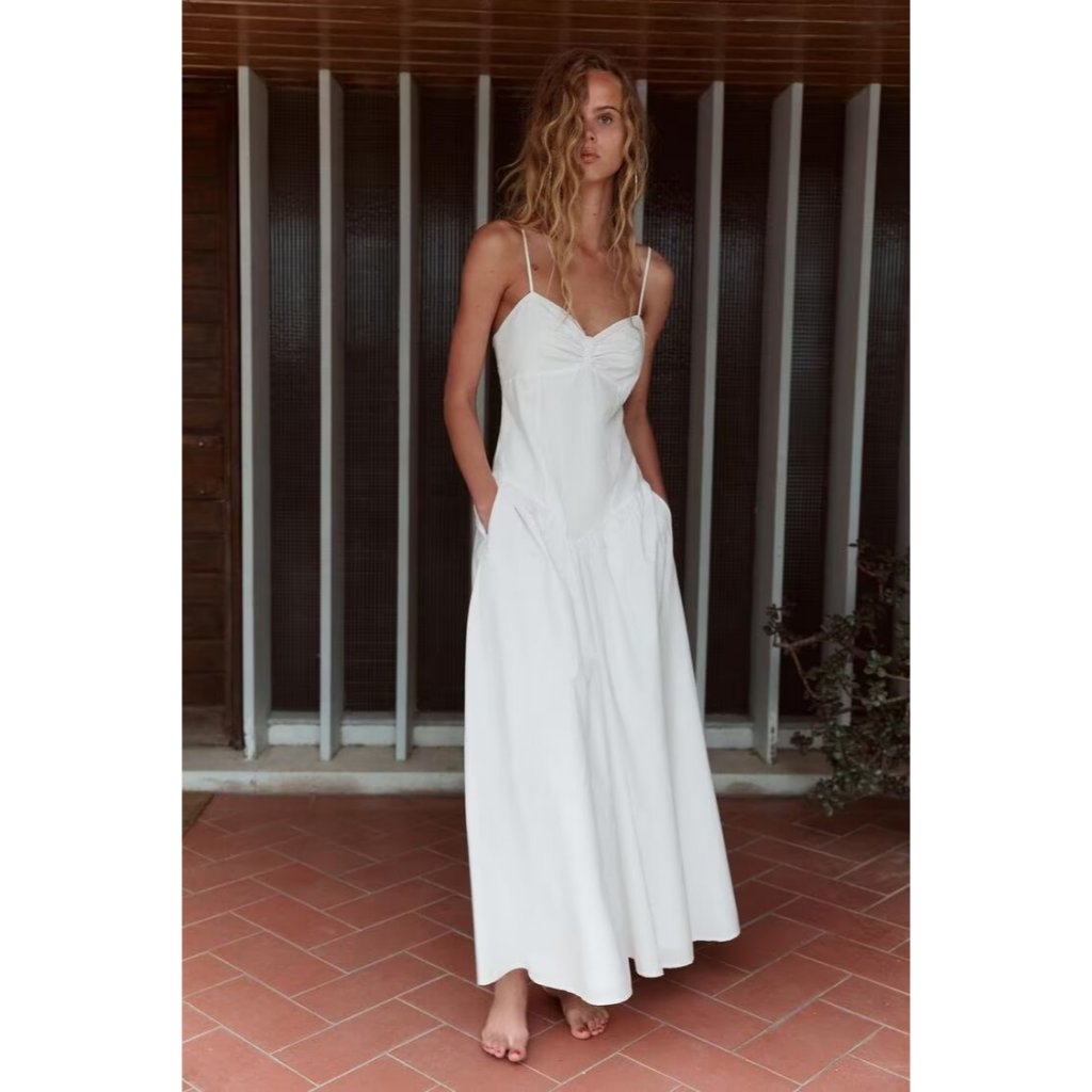 76420 - น่ารักสีขาว (XS,S,M) - ชุดเดรส