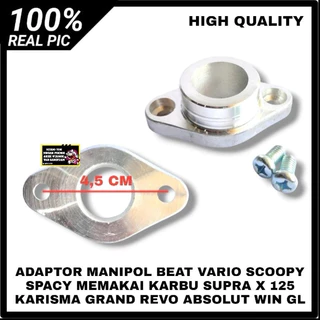 Yamaha mio honda Beat Vario อะแดปเตอร์เชื่อมต่อท่อร่วมไอดี_