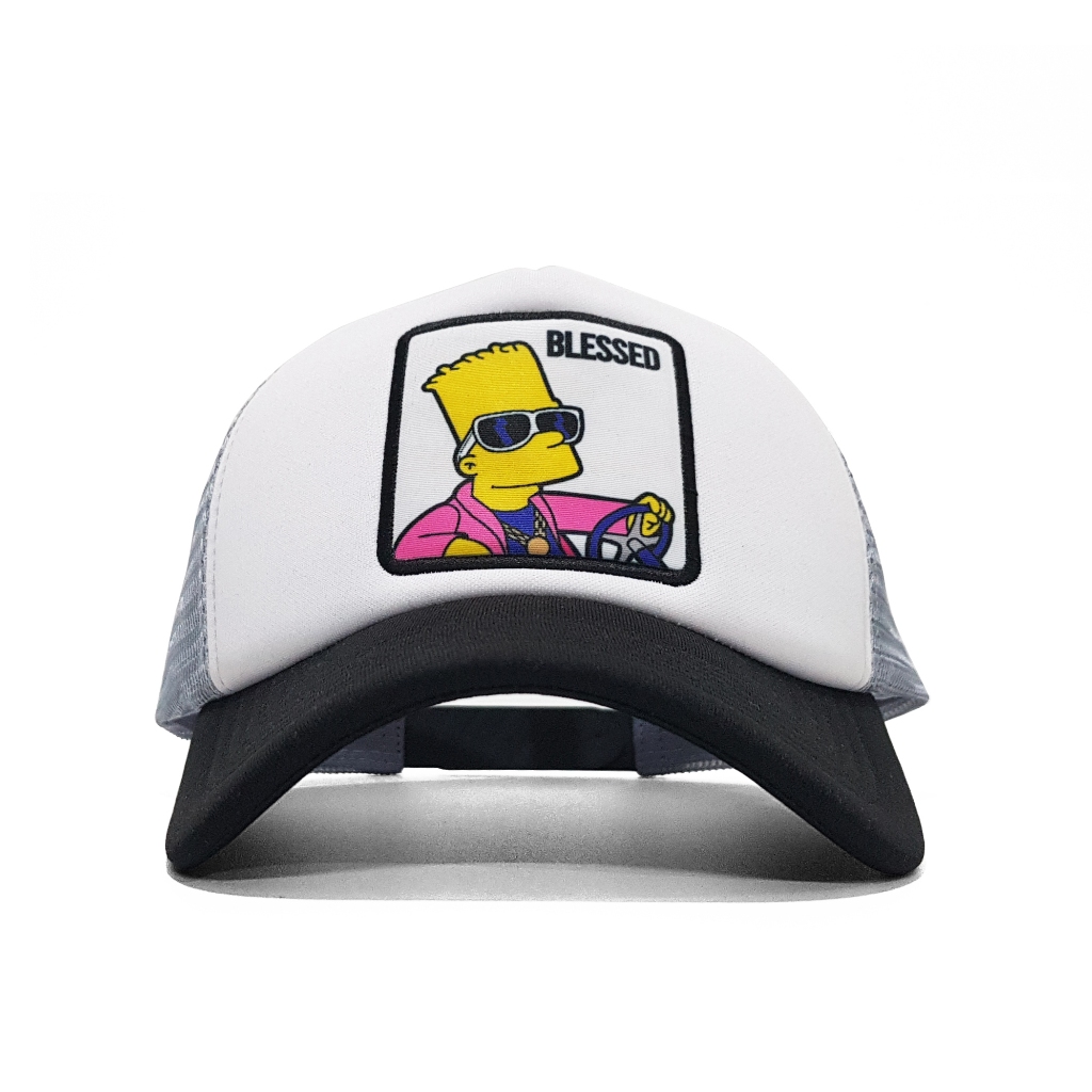 Blessed Kid Bart Simpson Original Distro หมวกทรัคเกอร์ผู้ชาย