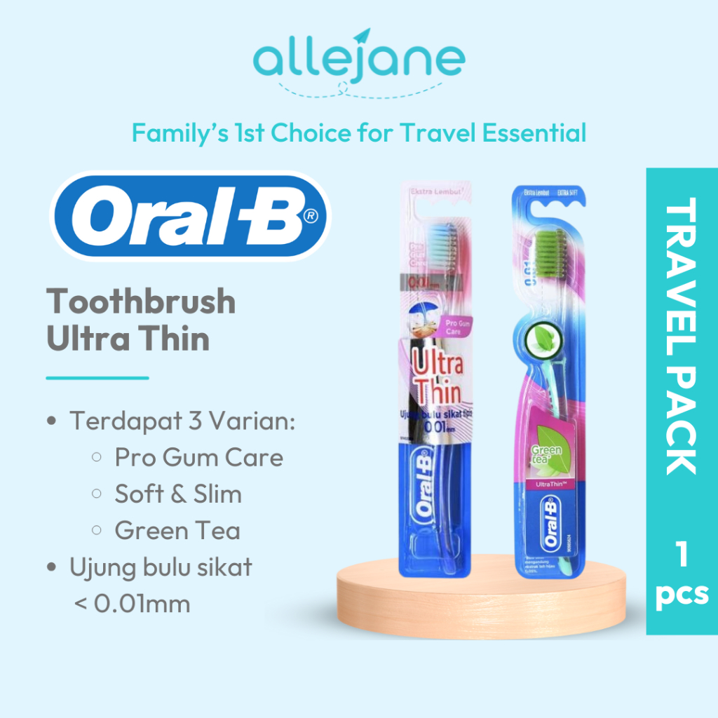 แปรงสีฟัน Oral-b Ultra Thin Pro Gum Care / Soft & Slim / Green Tea [ทั้งหมด]