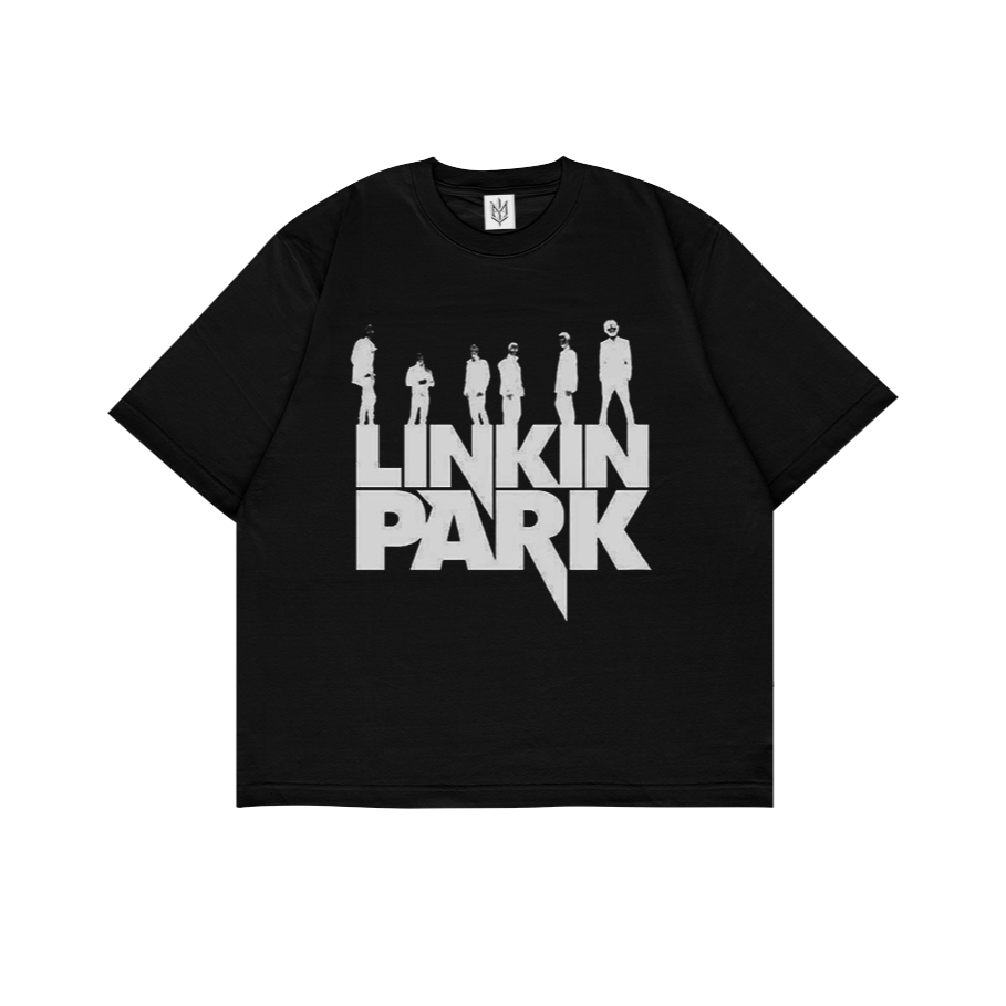 เสื้อยืด LINKIN PARK FONT | เสื้อยืด OVERSIZE สีดําสไตล์ Y2K VINTAGE BOOTLEG GRUNGE | ผู้ชาย ผู้หญิง