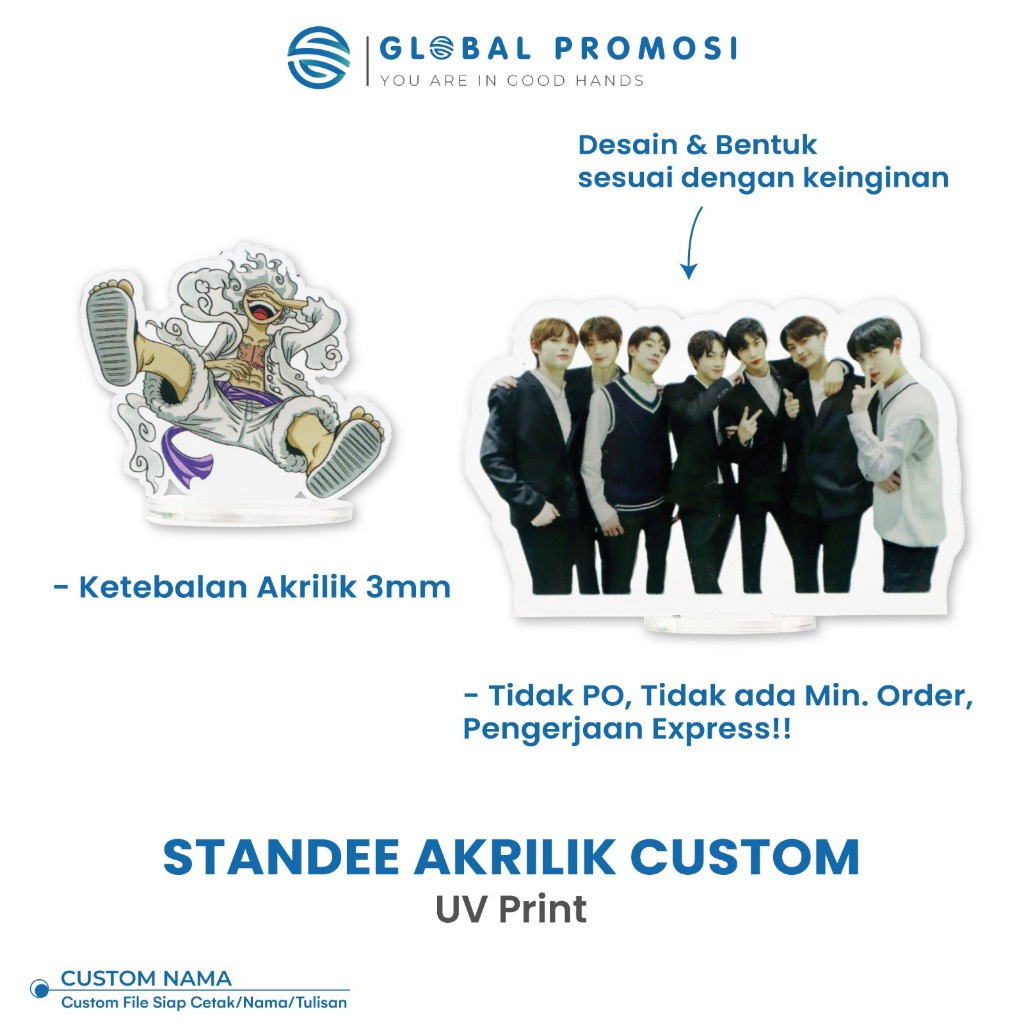 อะคริลิค Standee Custom Anime Kpop ตัวอักษรขาตั้งอะคริลิคพิมพ์ Uv พิมพ์
