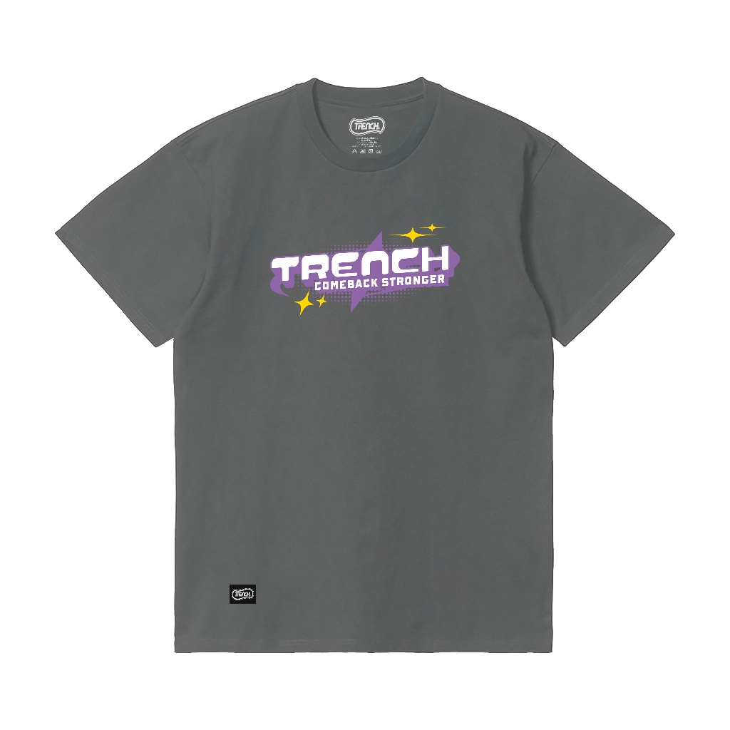 TRENCH TSHIRT SHORT T-SHIRT - DOCTOR STONE GREY