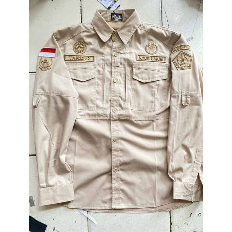 KAMEJA VILLAGE APPARATUS เสื้อสําหรับ VILLAGE GOVERNMENT/COUGH/CAMAT/KADES FULL EMBROIDERY