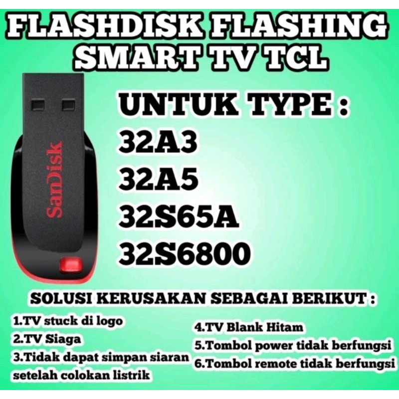 Flashdik เฟิร์มแวร์ทีวี TCL 32a3 32A5 33s65a 32s6800