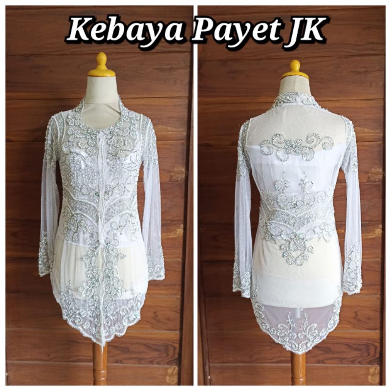 JK FULL SEQUIN KEBAYA ผู้หญิง TOP KEBAYA WDDING KEBAYA SEMI STRETCH MATRIAL JK FULL SEQUIN KEBAYA ผู