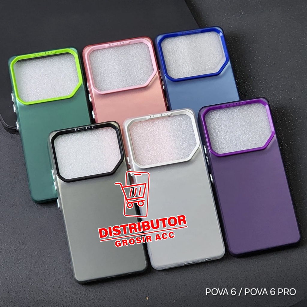 TECNO POVA 6 TECNO POVA 6 PRO CASE IMD HYBRID PLATE HOLOGRAM CASE SOCOOL TECNO POVA 6 PRO SC-1