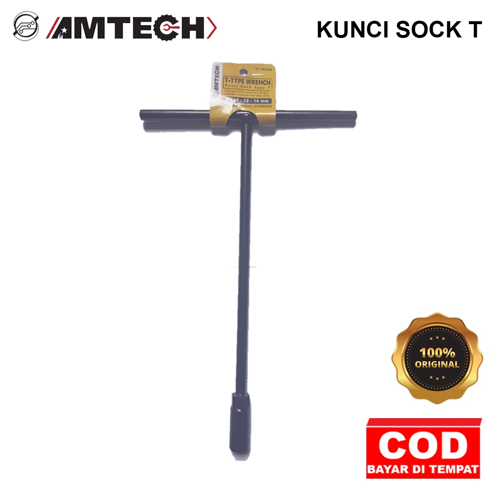 AMTECH T-WRENCH RETAIL ALL SIZES SOCK 8 10 11 12 14 MM ORIGINAL