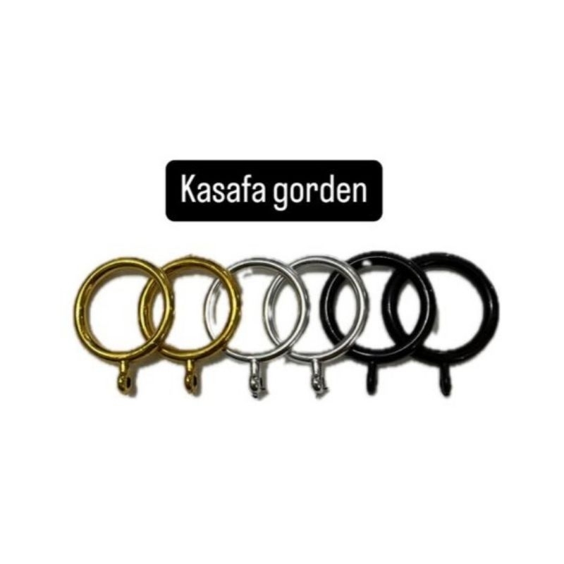 CURTAIN RINGS 1 DOZEN CURTAIN RINGS