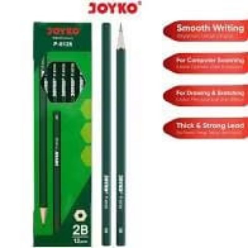 HIJAU Joyko 2B Pencil Green Box / HB kuromi, melody, Cinamoroll / Disney pastel Black Pencil / HB Pe