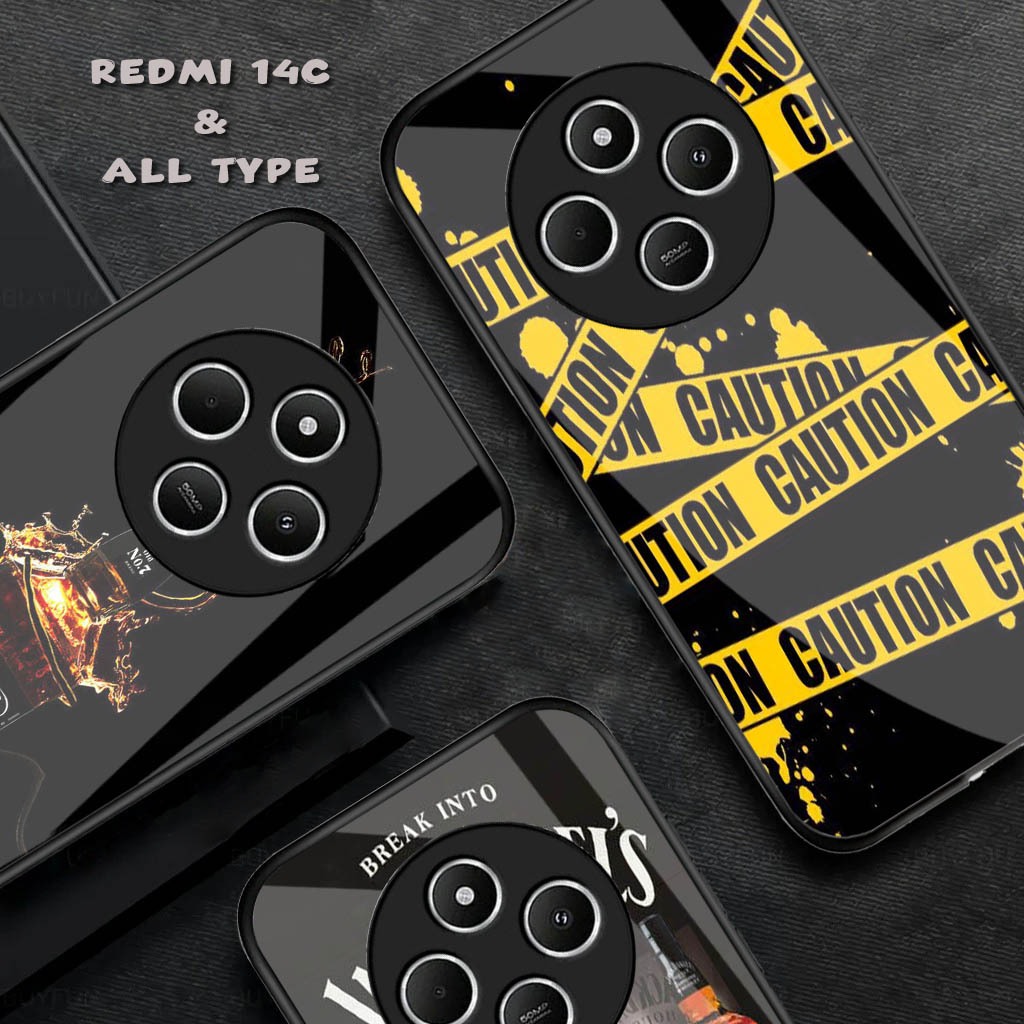 HP เคสโทรศัพท์ซิลิโคนเคลือบเงาสําหรับ - Redmi 14C - เคส Redmi 14C ล่าสุด - เคสโทรศัพท์ Redmi 14C - เ