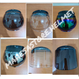 Kaca Helm Cembung / Cekung  Bogo Dewasa Premium Bisa Di pasang Di Semua Helm Bogo Dewasa ( COD )