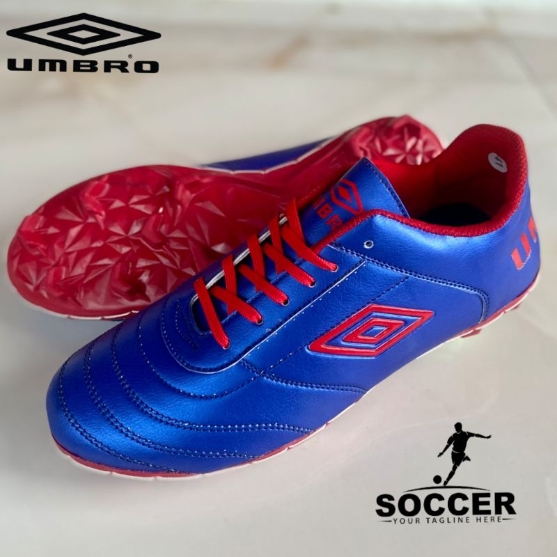 UMBRO รองเท้าฟุตบอลอัมโบร หนังแท้ เหล็กดึง โบนัส ควร เย็บแล้ว