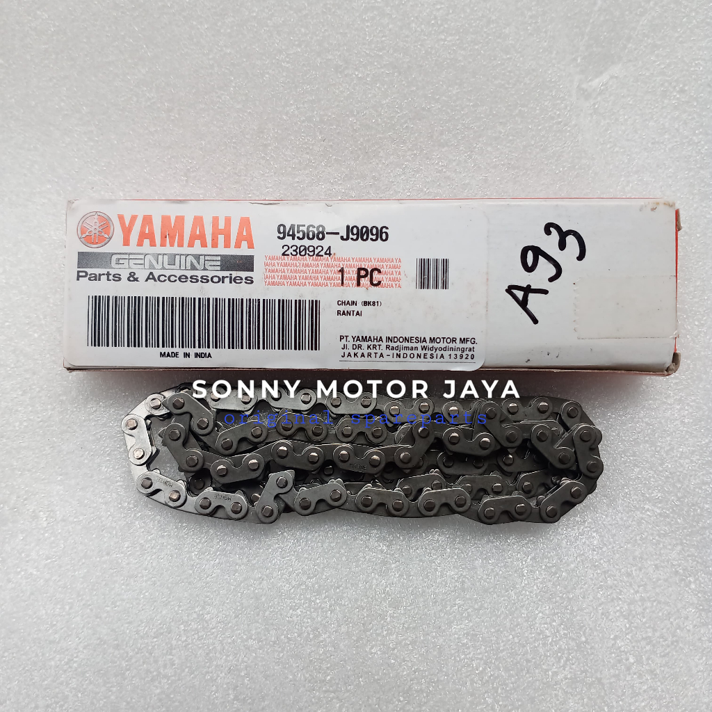 โซ่เพลาลูกเบี้ยวโซ่โซ่เพลาลูกเบี้ยว Vixion R XSR R15 V3 9458-J9096 ของแท้ Yamaha YGP
