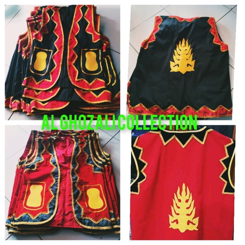 ZIGZAG DANCE VEST, ZIGZAG TRADITIONAL TOP, SATIN MATERIAL