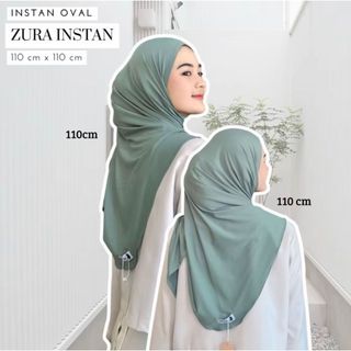 Dhinda Hijab - Segi empat Oval Hijab Instan Jersey Rayon All size