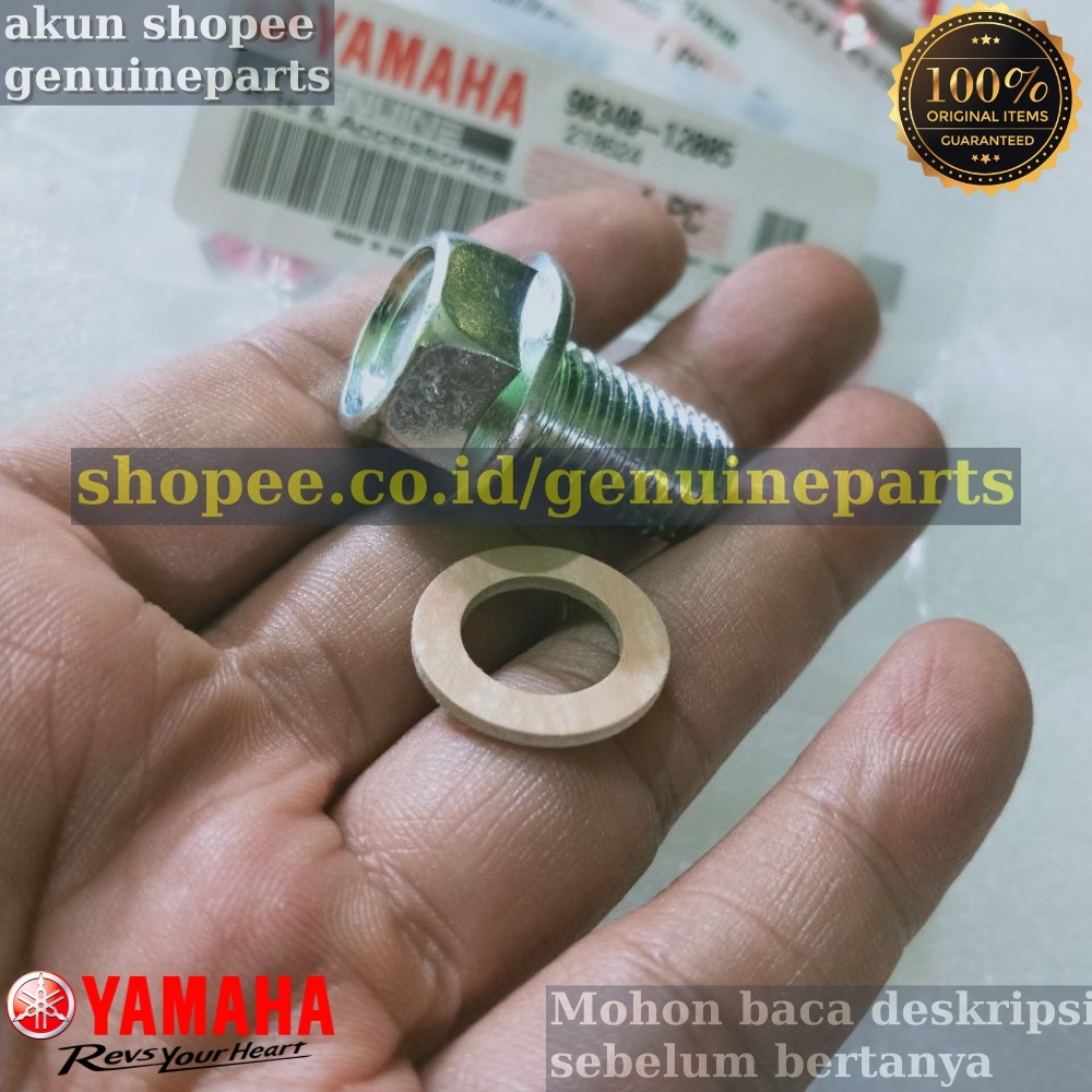 MESIN บรรจุ PAKING RING GASKET / ORIGINAL YAMAHA F1ZR FIZR ENGINE OIL TAP BOLT
