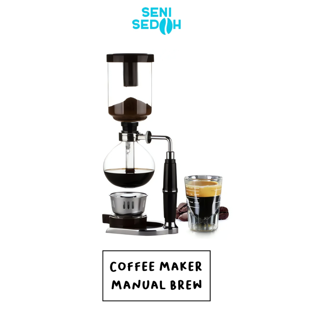 Eworld Syphon เครื่องชงกาแฟ Manual Brew หม้อสูญญากาศ 5 ถ้วย 500ml JF99