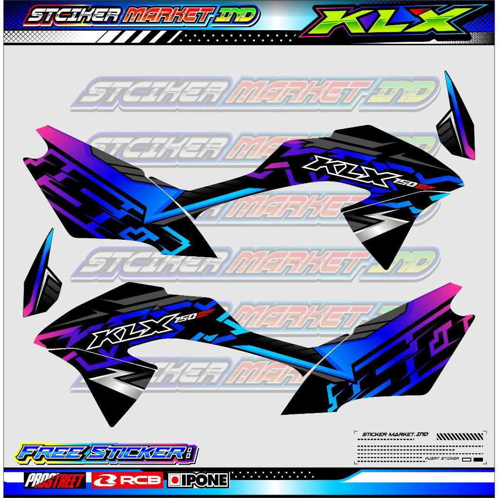 สติ๊กเกอร์ DECAL KLX 150 BF FULL BODY / DECAL KAWASAKI KLX 150 BF
