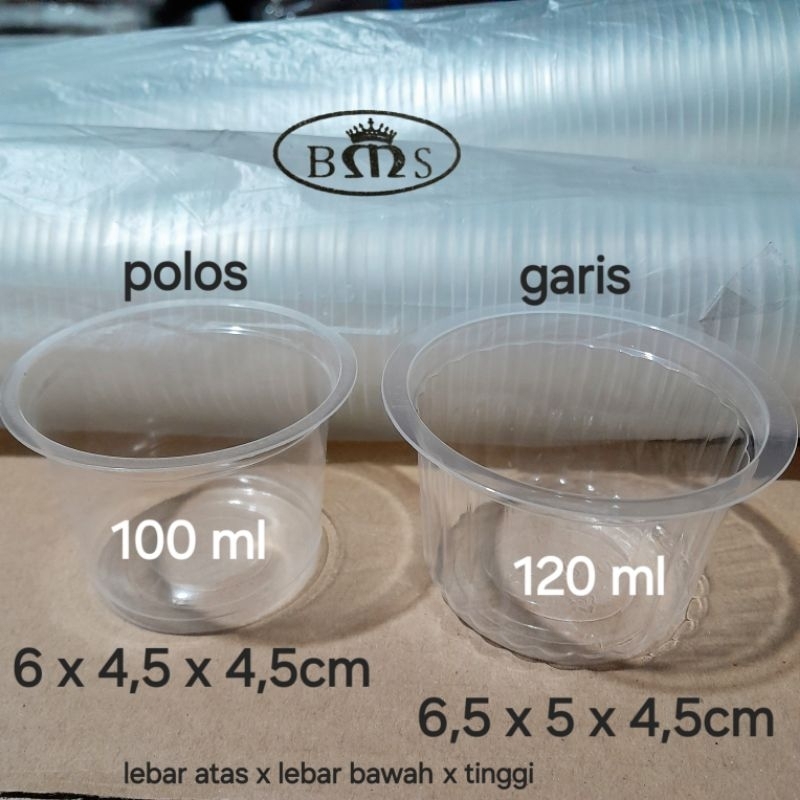 Pudding Cup 100ml 120ml / Jelly Cup / Mayo Cup / Samambal Cup