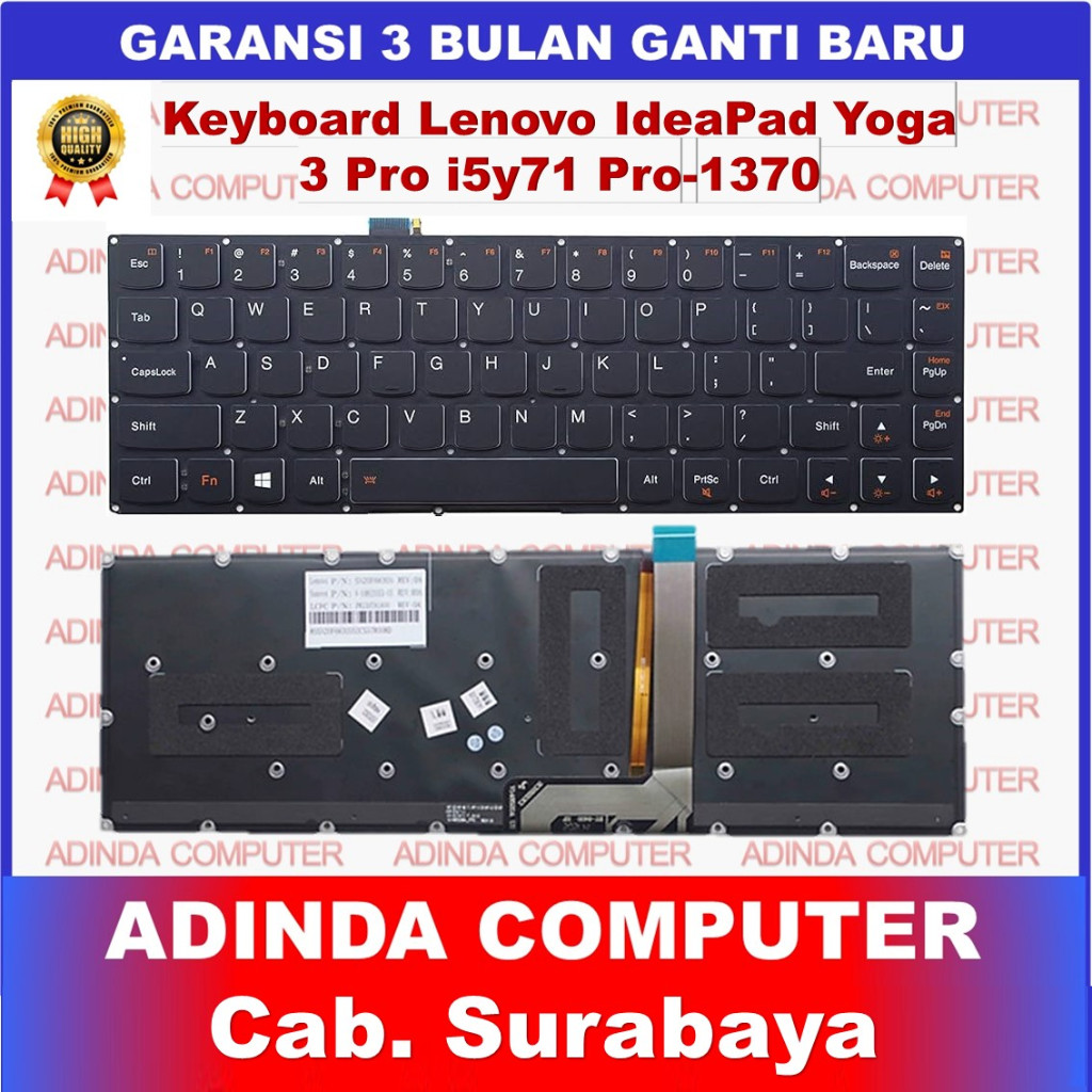 แป้นพิมพ์ Lenovo IdeaPad Yoga 3 Pro-i5y71 Pro 5y71 Pro-1370 Pro 1370