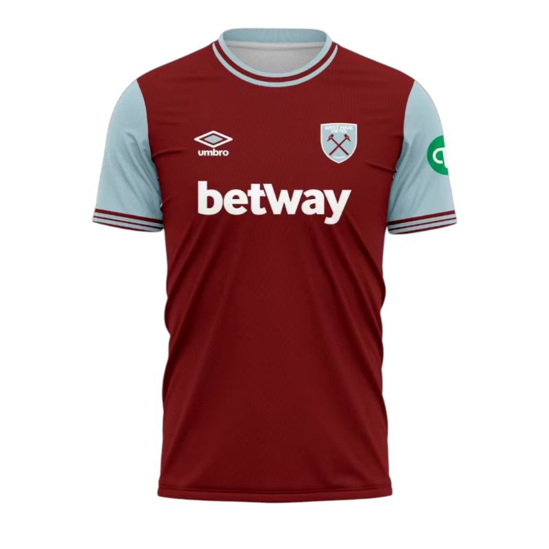 เสื้อแข่ง WEST HAM UNITED ใหม่ล่าสุด 2024/2025 ฟรีชื่อนิโค เสื้อบอล