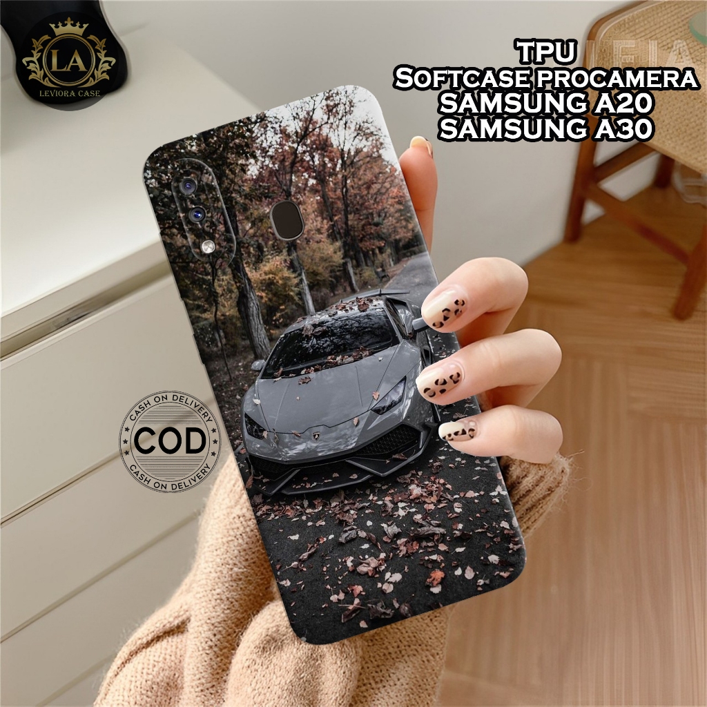 เคส HP Samsung A20 / A30 ใหม่ล่าสุด - เคสรถแฟชั่น - Samsung A20 / A30 Softcase - เคสกล้อง Pro - เคส 