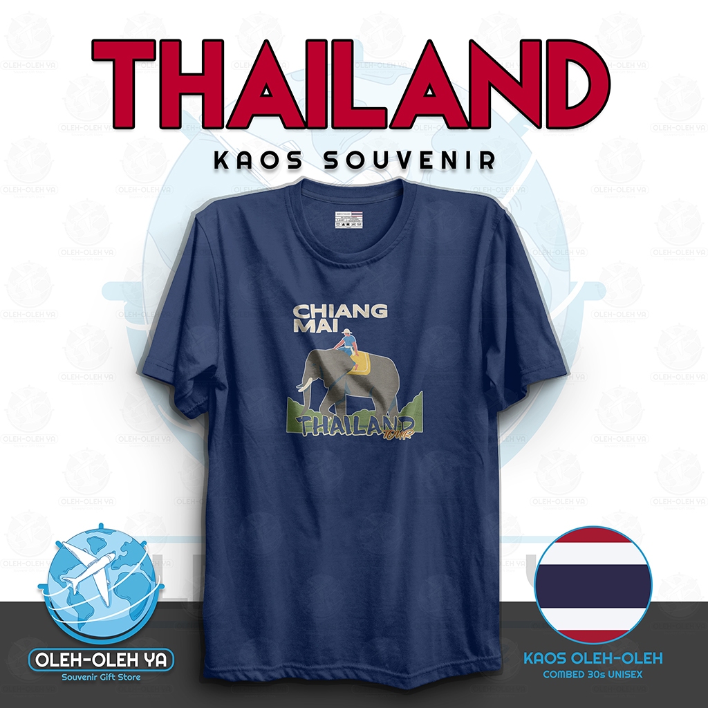 ของที่ระลึก YA T-Shirt ของที่ระลึก เสื้อยืดไทย ของที่ระลึก T-Shirt เสื้อผ้า Welcome Thailand City La